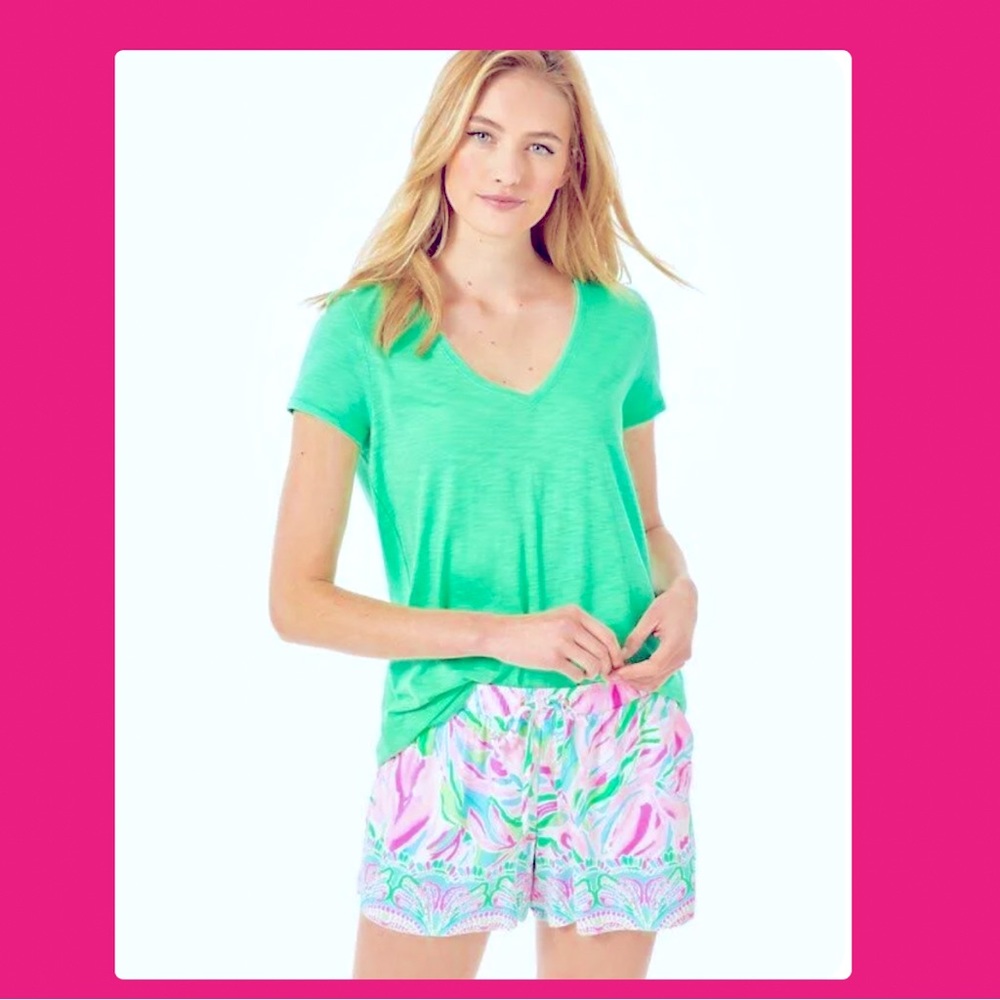 Lilly Pulitzer 🩷NWT 🩷 Katia XL Shorts Croc My World Engineered